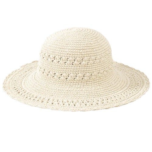 San Diego Hat Company - Cotton Crochet Mid Brim Sun Hat
