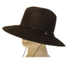 Boardwalk Style - Black Straw and Ribbon Lampshade Hat With Cord