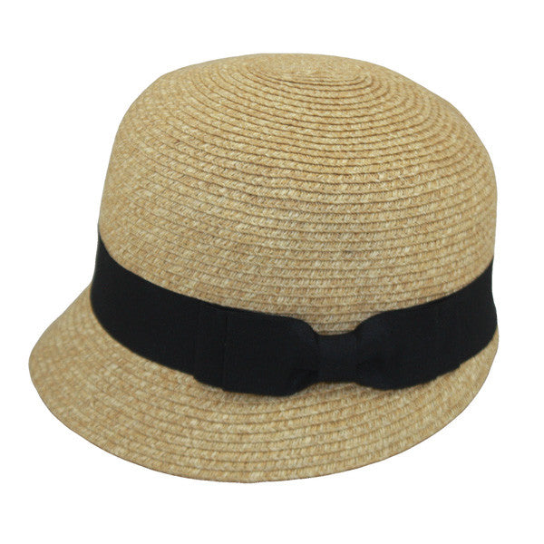 Jeanne Simmons - Tan Tweed Backless Bucket Hat