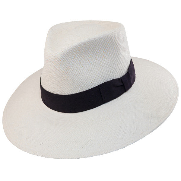 Bigalli - Australian Panama Hat with Black Ribbon