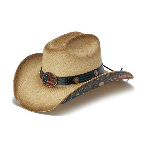 Stampede Hats | Flying Eagle Brim USA Flag Cowboy Hat | Hats 