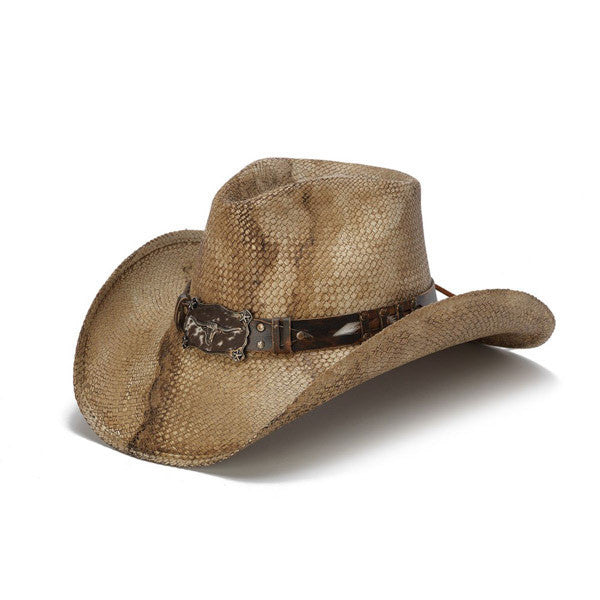 Stampede Hats - Rustic Longhorn Cowboy Hat - Front Angle