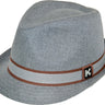 Kenny K - Grey Fedora Hat