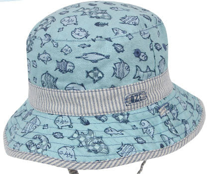 Fletcher Bucket Hat in Blue