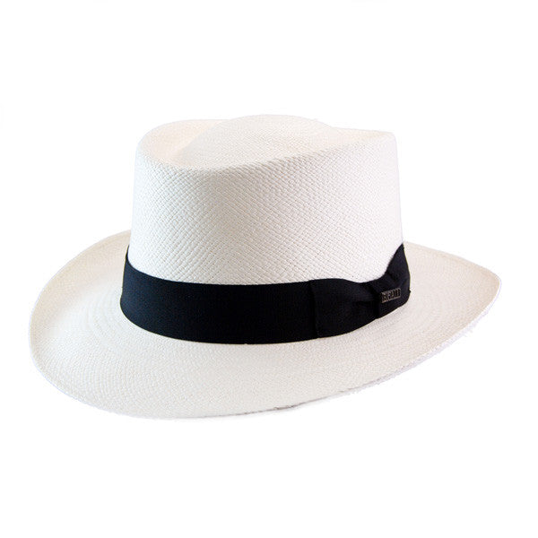 Bigalli - White Panama Explorer Gambler Hat