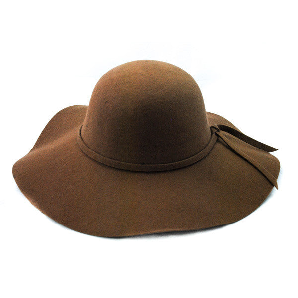 Jeanne Simmons - Mocha 4.5" Flat Brim Hat