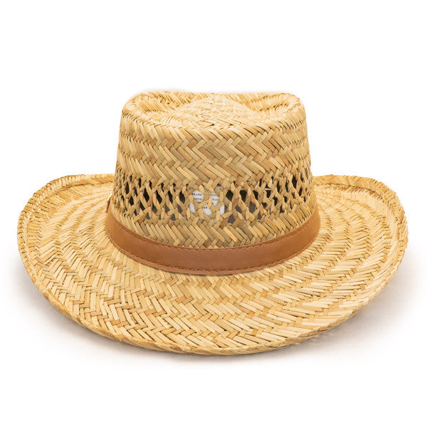 Dorfman Pacific - Murray Rush Gambler Straw Sun Hat - Back