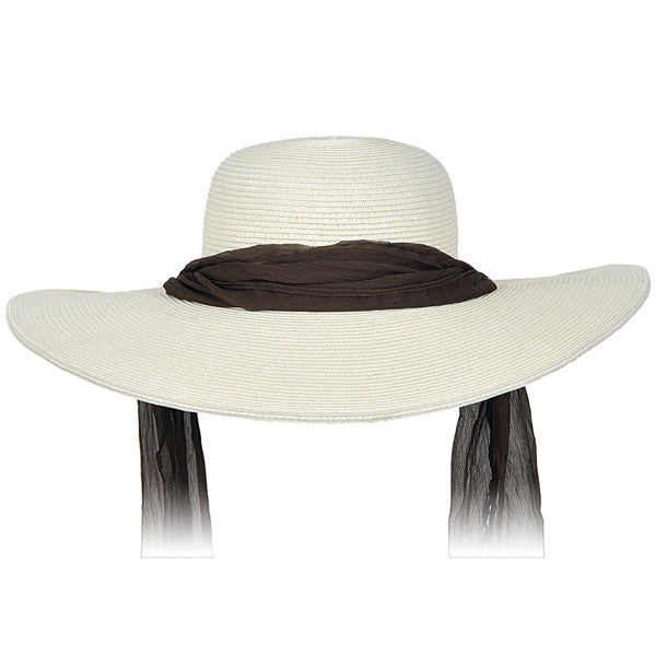 Karen Keith | Wide Brim Designer Resort Hat With Tie | Hats  display picture 1
