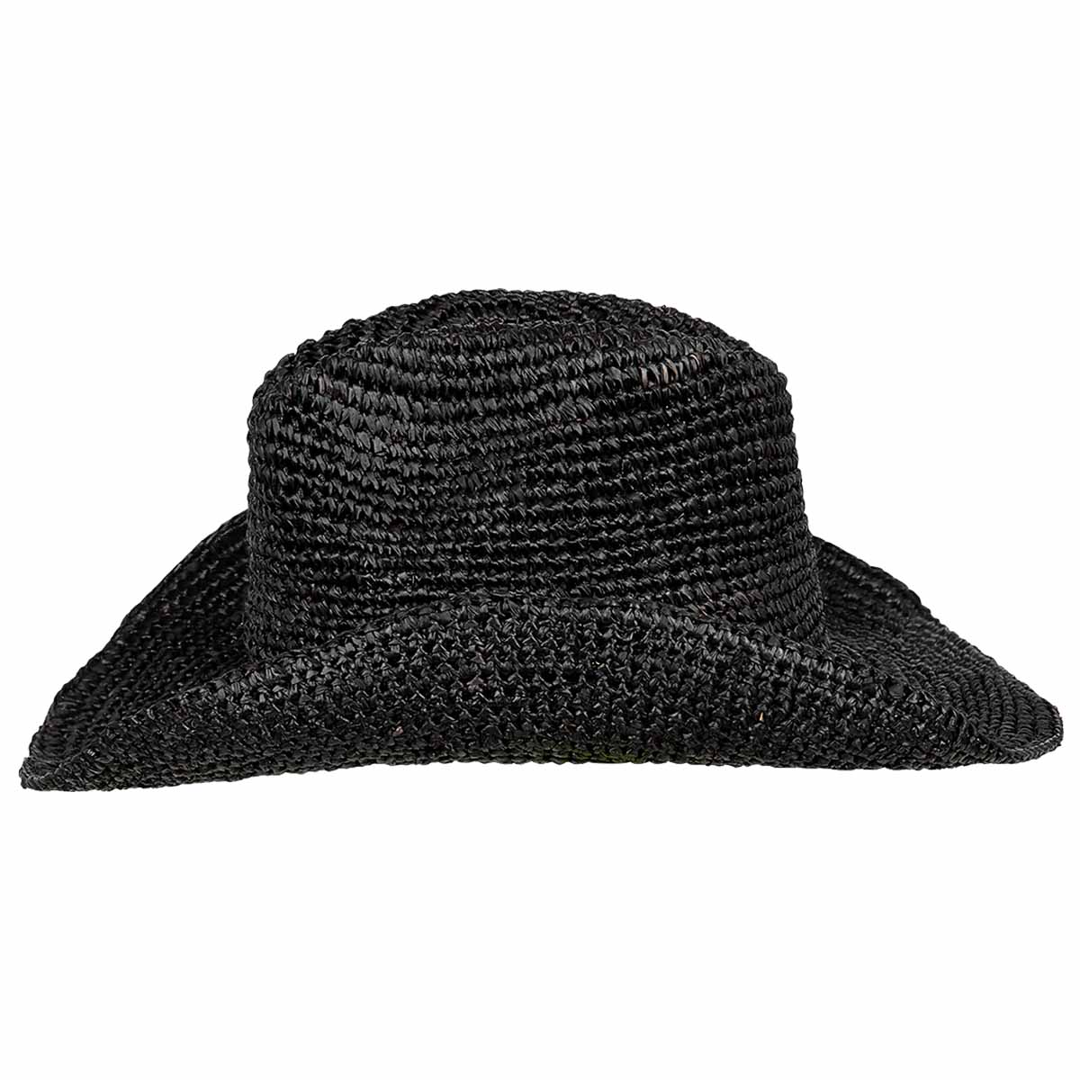 Kooringal - Reta Raffia Cowboy Hat in Black - Side
