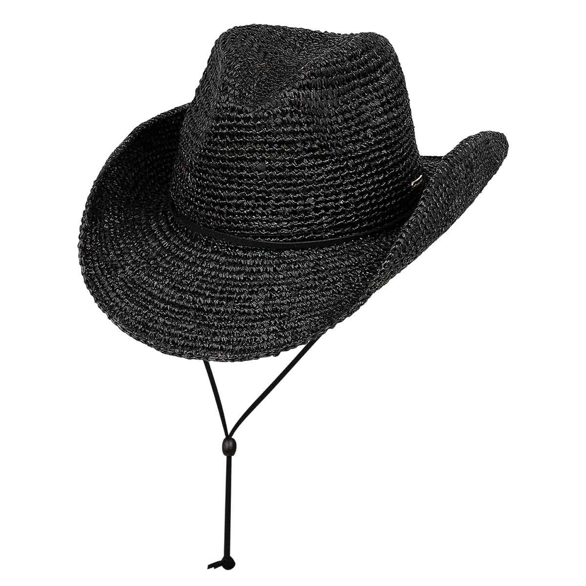 Kooringal - Reta Raffia Cowboy Hat in Black - Style