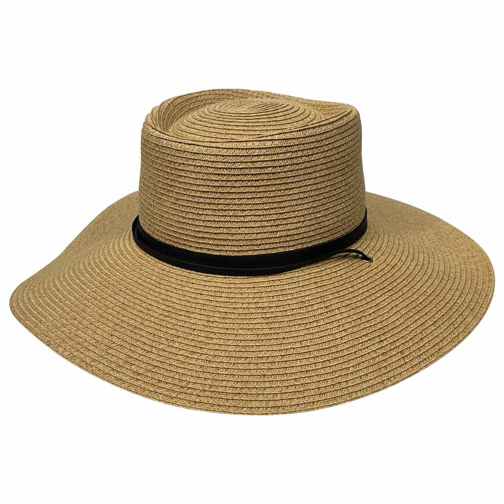 Saint Martin | Sewn Braid Paper Sun Hat | Hats Unlimited One Size Fits Most / Black Female