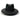 Saint Martin - Black Leather Safari Hat - Front