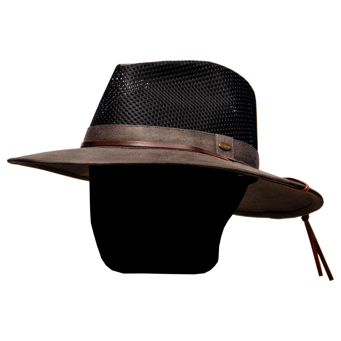 Saint Martin - Safari Breezer Hat Olive-Charcoal (Model Left)