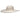Saint Martin - 5" Flat Brim Sun Hat in White - Profile