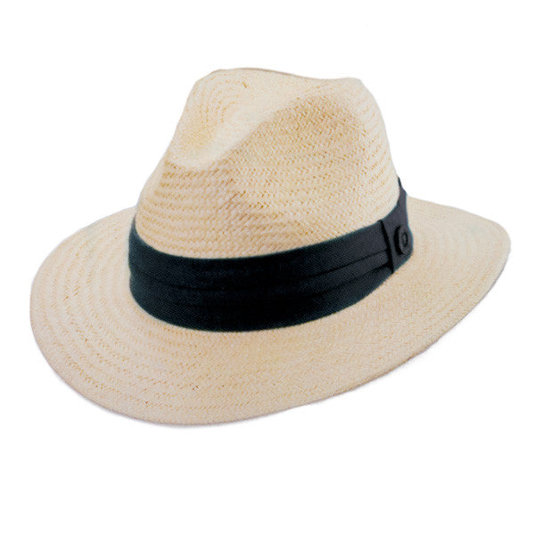 Tommy Bahama - Pinched Crown Fedora Hat in Black