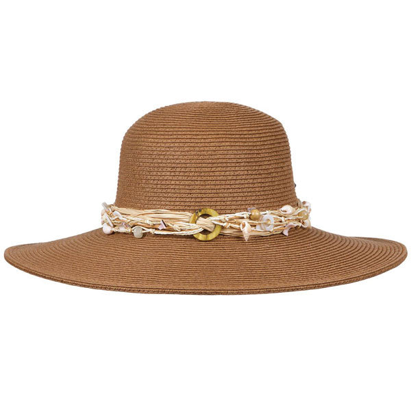 Karen Keith - Designer Resort Sea Shell Sun Hat