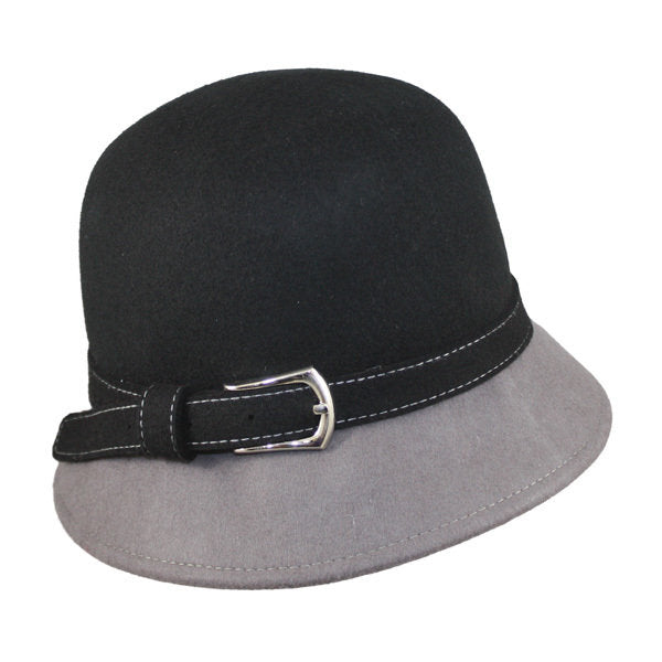 Jeanne Simmons - 2 Tone Cloche Hat