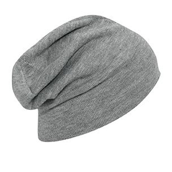Otto Cap - Grey Knitted Slouch Beanie