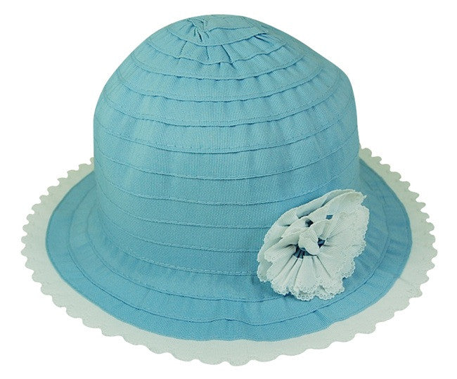 Boardwalk Style - Child's Ribbon Crusher With Flower Blue
