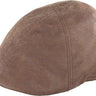 Henschel - Brown Faux Leather Duckbill Cap