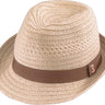Who Ced - Beige Lafayette Braid Fedora Hat