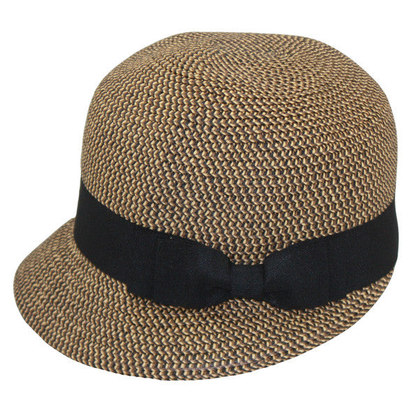 Jeanne Simmons - Brown Tweed Backless Bucket Hat