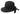 Jeanne Simmons - Asymmetrical Sun Hat Black