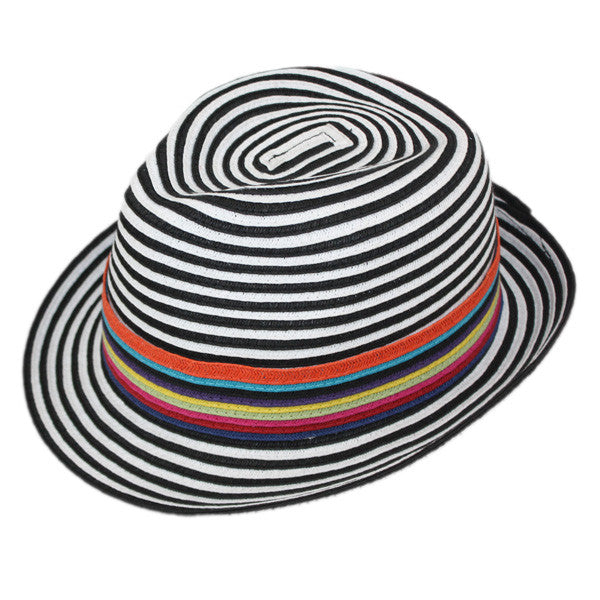 Jeanne Simmons - Black and White Fedora