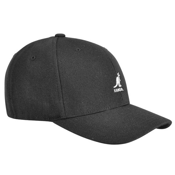Kangol - Black Wool Flexfit Baseball Hat Side