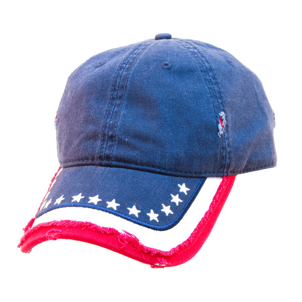 Otto Cap - Distress American Flag Cap