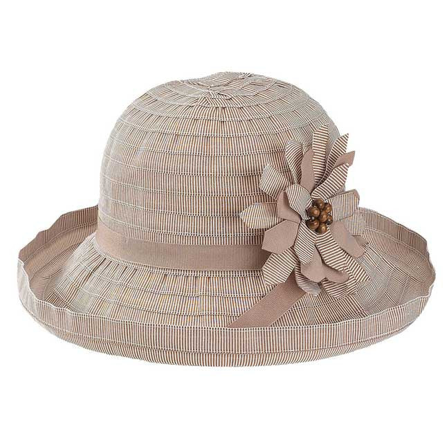 Jeanne Simmons - Brown Ribbon Upbrim Hat