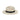 Austral Hats - White Panama Hat with Striped Black and Grey Band - Side