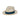Austral Hats - White Panama Hat with Dark and Light Blue Band - Front Angle