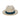 Austral Hats - White Panama Hat with Dark and Light Blue Band - Back