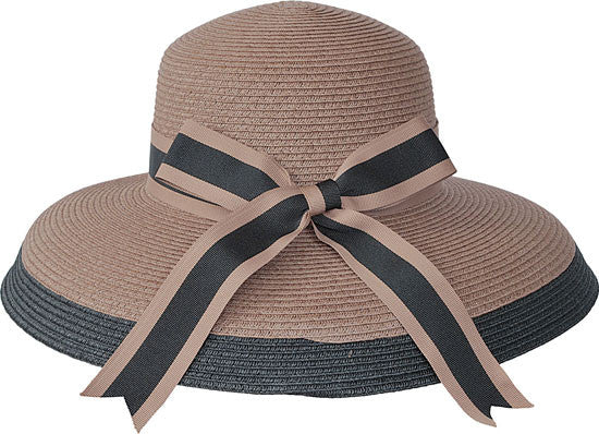 Karen Keith - Mocha Black Toyo Braided Cloche Hat