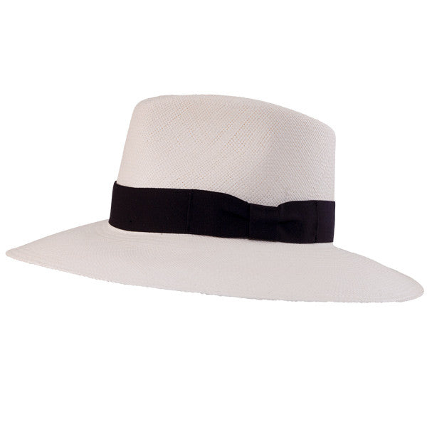 Bigalli - Australian Panama Hat with Black Ribbon Side