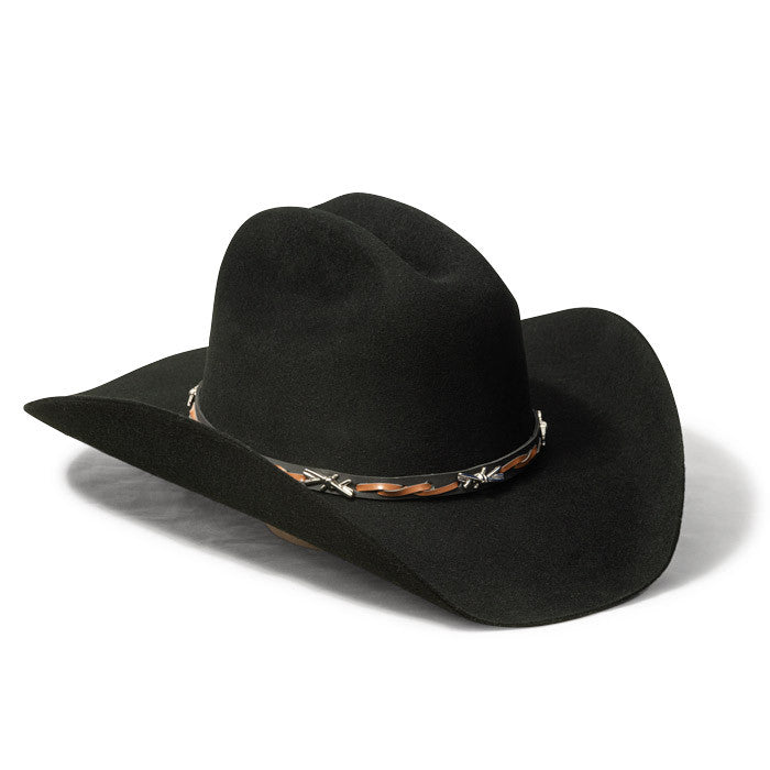 Bullhide Hats by Montecarlo - "Buckaroo" Barbed Wire 6X Wool Felt Cowboy Hat (Opposite Side)