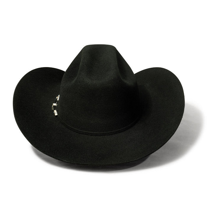 Bullhide Hats by Montecarlo - 4X "Kingman" Wool Felt Black Cowboy Hat / Rhinestone Buckle (Back)