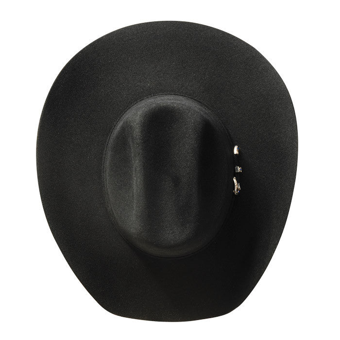 Bullhide Hats by Montecarlo - 8X "Legacy" Wool Felt Black Cowboy Hat (Top)