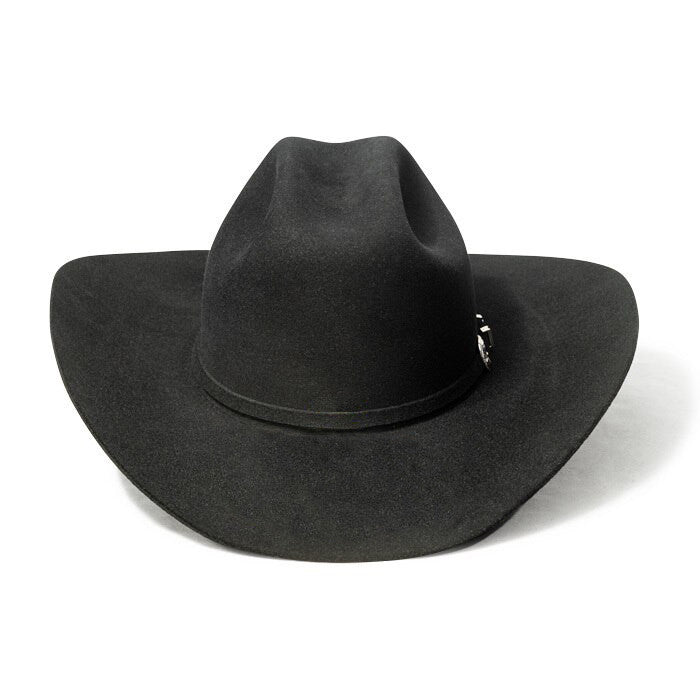 Bullhide Hats by Montecarlo - 10X "True" Beaver Felt Black Cowboy Hat (Front)