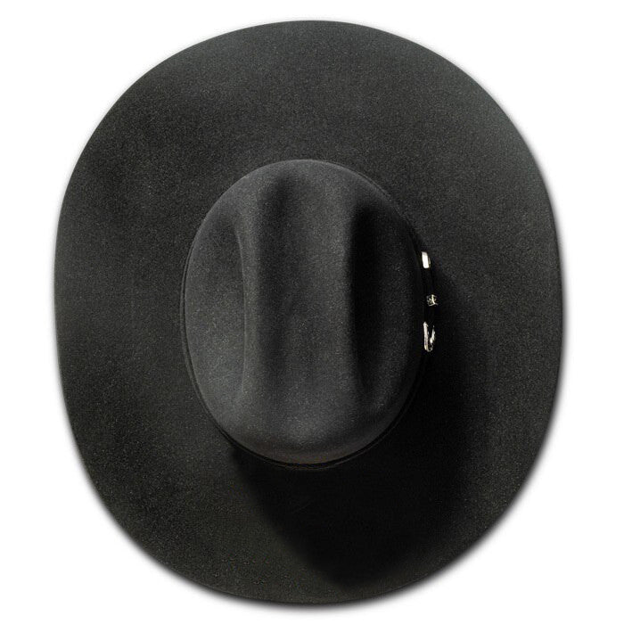 Bullhide Hats by Montecarlo - 10X "True" Beaver Felt Black Cowboy Hat (Top)