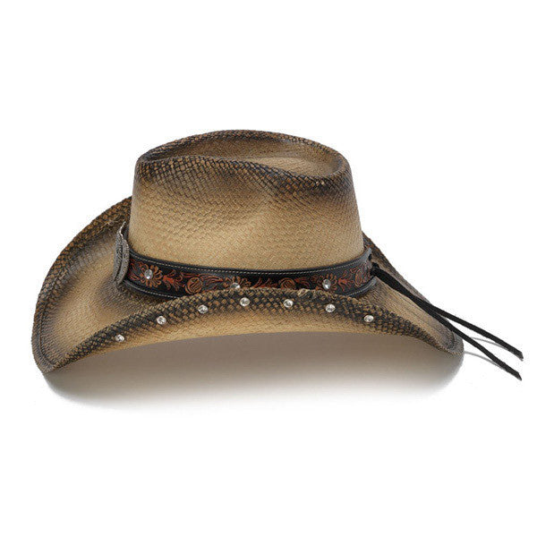 Stampede Hats - Heart Rhinestone Cowboy Hat - Side
