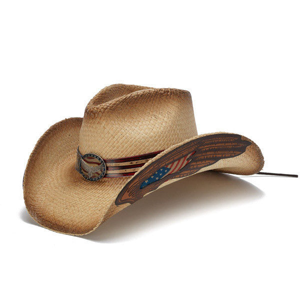 Stampede Hats - Eagle Wings USA Cowboy Hat - Front Angle