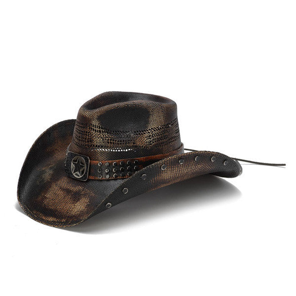 Lone Star Hats – Western Straw Cowboy Hut aus 100% Canvas mit schwarzem Hutband – Fester Westernhut für Herren und Damen mit beidseitigen Lüftungslöchern – Original USA Strohhut (Größe 57 | Creme Lone Star Hats – Western Straw Cowboy Hut aus 100% Canvas mit schwarzem Hutband – Fester Westernhut für Herren und Damen mit beidseitigen Lüftungslöchern – Original USA Strohhut (Größe 57 | Creme