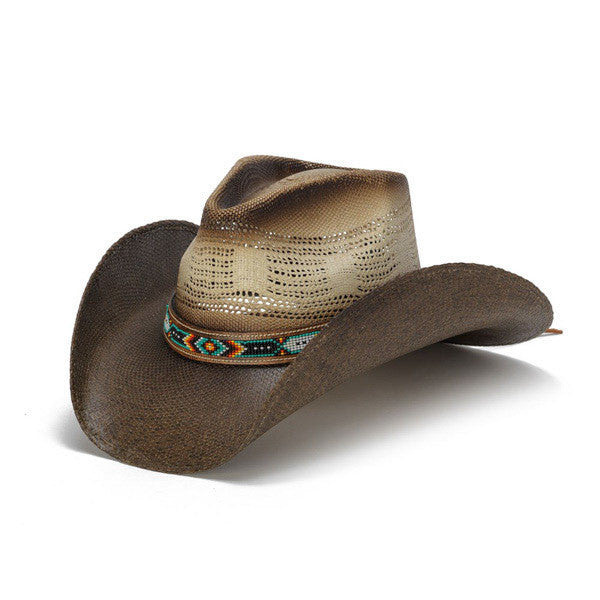 Stampede Hats - Color Bead Two Tone Cowboy Hat - Front Angle