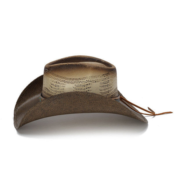 Stampede Hats - Color Bead Two Tone Cowboy Hat - Side