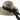 California Hat Company - Ladies Raffia Hat With Scarf Natural/Black