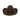 Stampede Hats - 100X Wool Felt Brown Cowboy Hat with Silver Buckle - Back