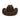 Stampede Hats - Tassel Leather Trim 100X Wool Felt Brown Cowboy Hat - Back