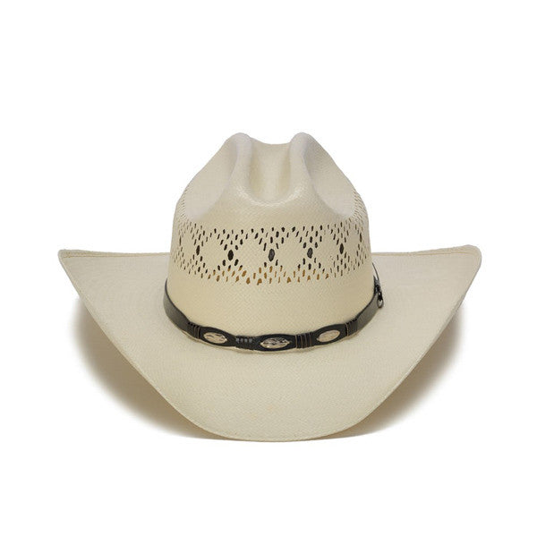 50X Shantung Cowboy Hat with Mini Conchos - Front